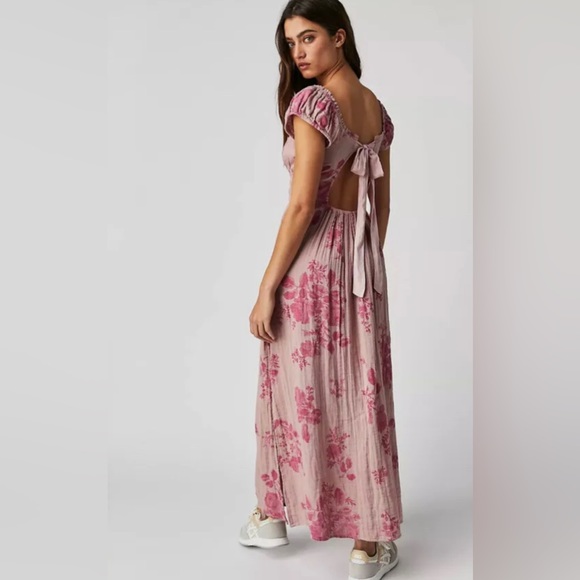 event midi dress Green Floral Embroidered Midi Dress - Event Dresses